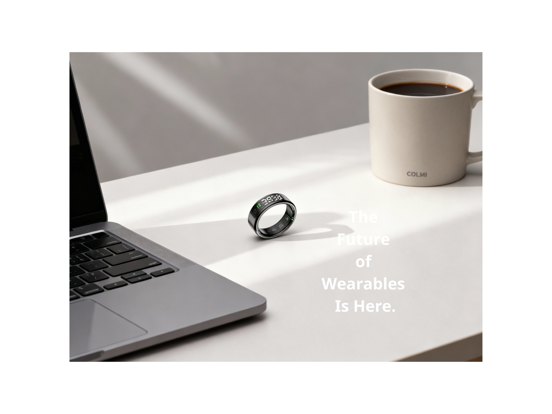 Smart Ring - Heart Rate & Sleep Tracking, 5ATM Waterproof