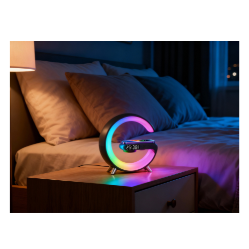 Wireless Charger Pad - RGB Night Light & Bluetooth Speaker