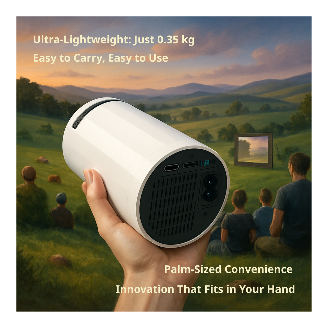 4K Smart Projector - Android 11 Portable Home Cinema LED
