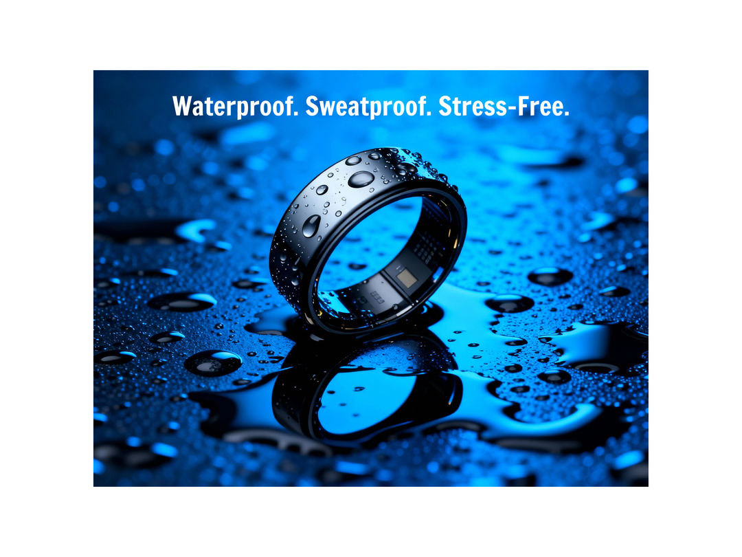 Smart Ring - Heart Rate & Sleep Tracking, 5ATM Waterproof