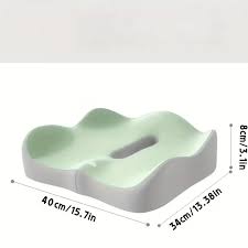 Ergonomic Office Seat Cushion - 3-Zone Memory Foam Lumbar Support Pillow