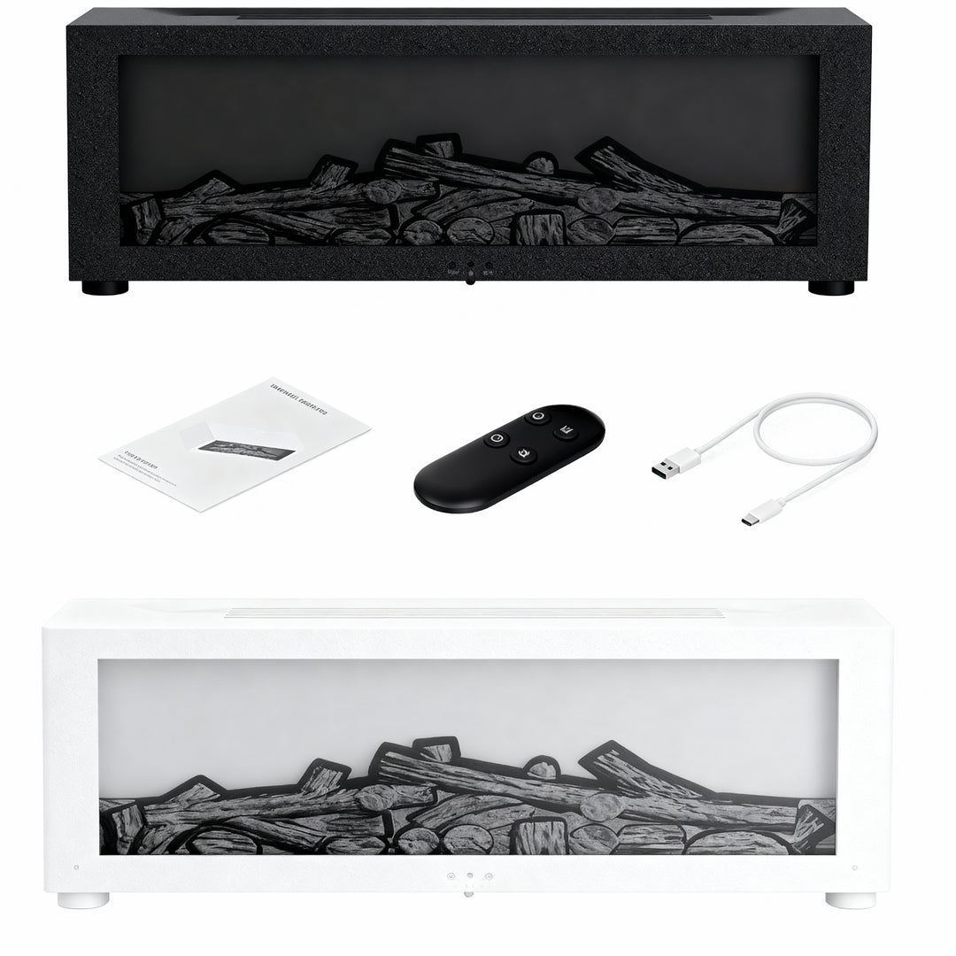 Flame Air Humidifier - Essential Oil Diffuser with LED & Remote