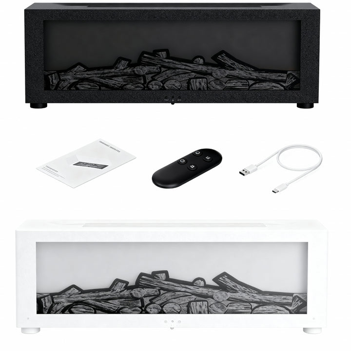 Flame Air Humidifier - Essential Oil Diffuser with LED & Remote