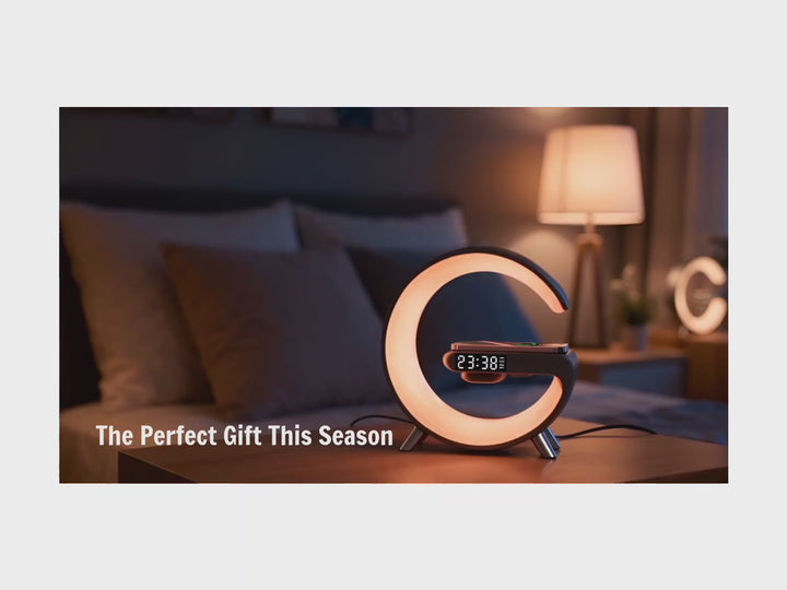 Wireless Charger Pad - RGB Night Light & Bluetooth Speaker