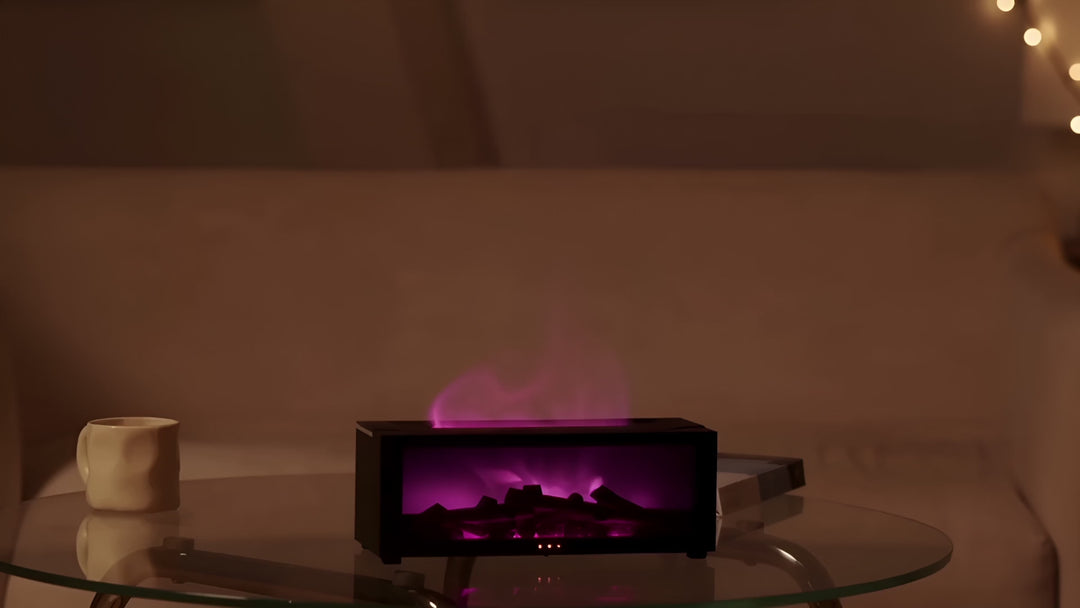 Flame Air Humidifier - Essential Oil Diffuser with LED & Remote