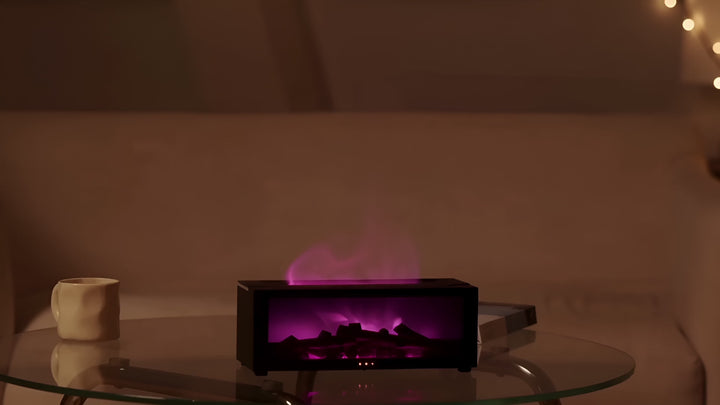 Flame Air Humidifier - Essential Oil Diffuser with LED & Remote