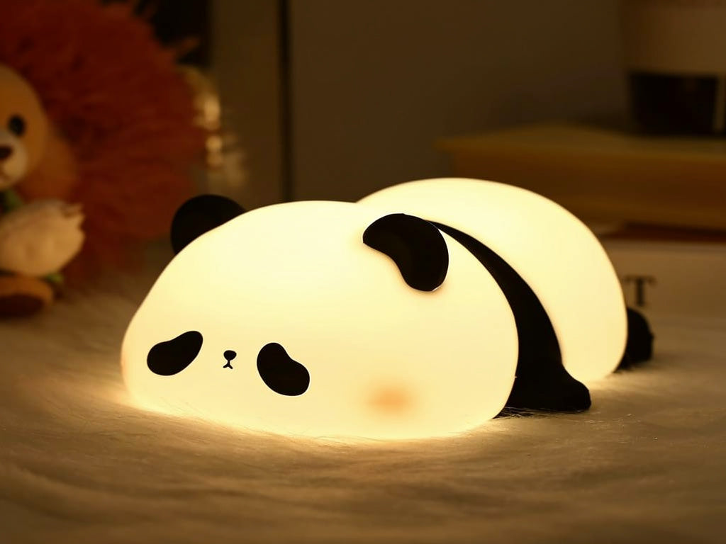 Panda LED Night Light - Touch Control Bedside Lamp for Kids