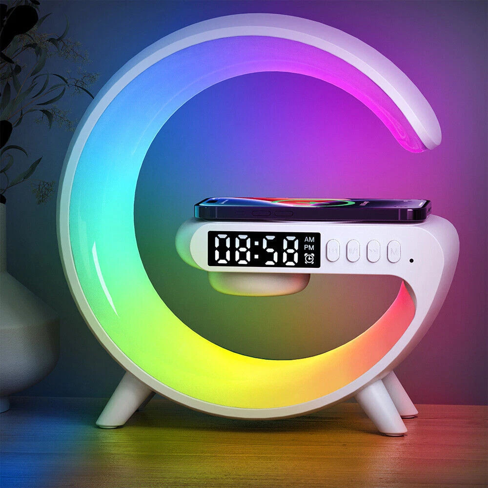 Wireless Charger Pad - RGB Night Light & Bluetooth Speaker